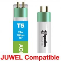 iQuatics Juwel Compatible Aquarium Fluorescent Light Bulb T5 (Single), Aqua Blue 50:50, 24w 438mm 18"