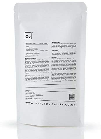 Iodine Supplements | 150mcg Tablets for Pregnancy Health & Thyroid | Oxford Vitality - Image 2