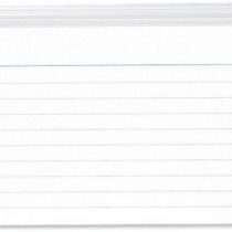 5 Star Record Cards Ruled Both Sides 5x3in 127x76mm White [Pack 100]