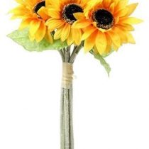 Artificial 41cm Sunflower Bundle - 6 Flower Stems