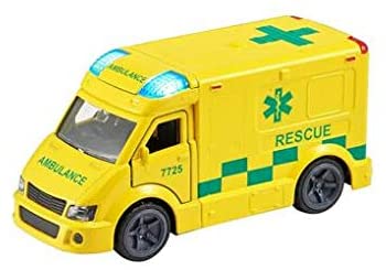 HTI Teamsterz Die-cast Emergency Response Ambulance Kids Lights & Sound - Metal Toy Vehicles Great For Children Aged 3+