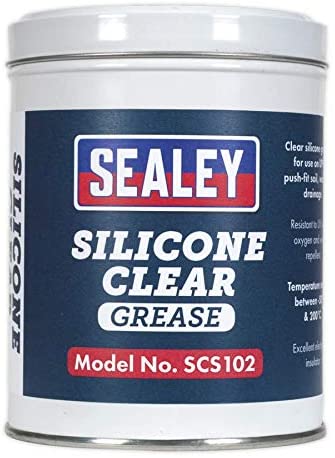 Sealey SCS102 Silicone Clear Grease 500g Tin, Multicoloured - Image 2