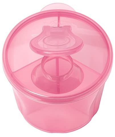 Dr. Brown's Baby Milk Powder Dispenser with Snap-On Lid for On-the-Go Feedings, Pink - Image 3