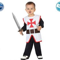 Atosa 61280 Costume Crusades Knight + 24 Months Black, Babies