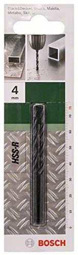 Bosch 2609255007 Metal Drill Bits HSS-R with Diameter 4.0mm, 4.0 mm