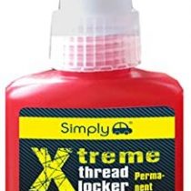 Simply XPTL1 Xtreme Permanent Thread Locker, 50 ml, Red, High Strength Material for Locking studs,bolts,brushes or fasteners, Instant Low Pressure Seal