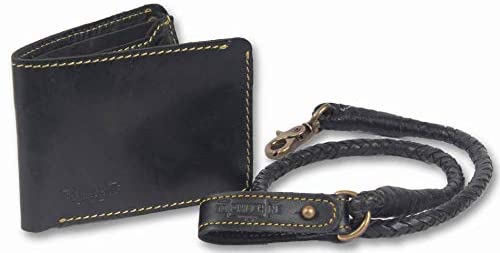Trip Machine Company Leather Bifold Wallet Black - Image 3
