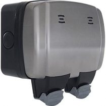 BG Electrical WPL22 IP66 2 Gang 13 A Decorative Outdoor Weatherproof Switched Socket