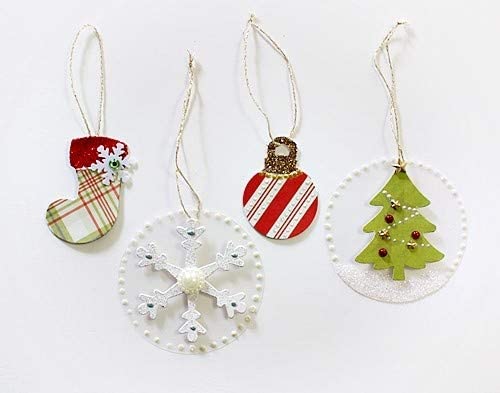 Sizzix Bigz Die A10599, Christmas Tree, Bauble, Snowflake, Stocking, Multi Colour, Multiple Sizes - Image 4