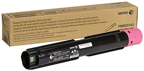 Xerox Genuine VersaLink C7020 / C7025 / C7030 Magenta High Capacity Toner Cartridge (9,800 Pages) - 106R03743