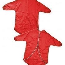 Children’s Waterproof Play Aprons - Painting, Baking, Cooking - Red 60cm Age 2-4 Years - Paint and Play Today