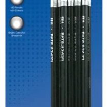 Just stationery,10 Count (Pack of 1),6346 HB Pencil with Sharpener (Pack of 10)