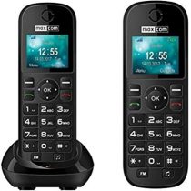 Maxcom MM35D Big Button 2G UK Business Office Cordless Mobile Desk Phone - Black