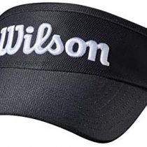 Wilson Staff Visor, Unisex, Black, Adjustable size, Curved Visor, Polyester, WGH6300BL