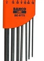 Bahco BE-9775 BHBE-9775 Hexagon Offset Screwdrivers Set, Silver/Orange