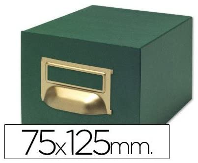 Liderpapel TV02 Index Card Box with 1000 Cards, 1000 fichas