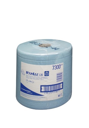 Kimberly-Clark WYPALL L30 Wipers Â- Large Roll Â- Blue - 1 Roll x 500 Sheets