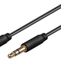 Goobay 69108 AUX Audio Connector Cable, 3.5 mm Stereo, 3-Pin, Slim, CU, 3 m Cable Length