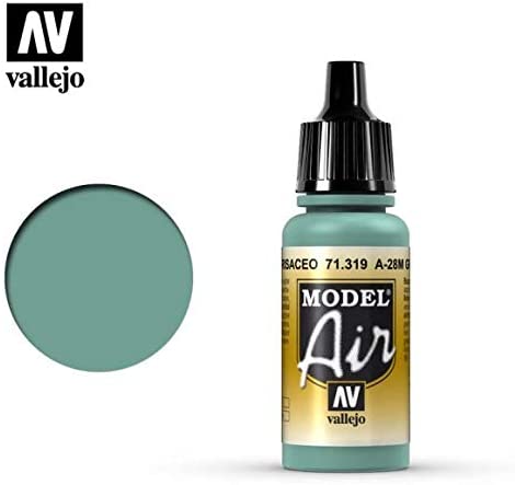 AV Vallejo Model Air 17ml -A-28M Greyish Blue, 17 ml (Pack of 1)