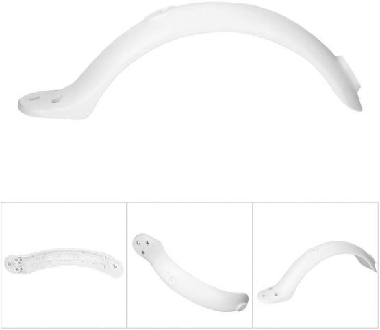 Alomejor Scooter Fender Electric Scooter Fender Rear Mudguard E-Bike Fender Repair Part Mudguard for Scooter Electric Bike E-Bike(White) - Image 3
