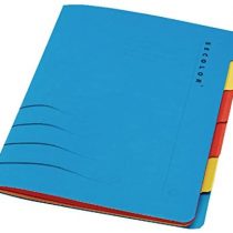 Jalema Secolor 6 Part A4 File 8331600-10791 - Blue, Pack of 5