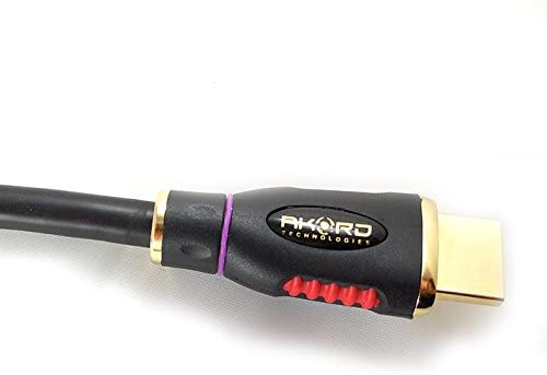 AKORD® PREMIUM v2.0 HDMI Cable HDTV 3D 4K UHD 2160P Lead (1 Metre), Black - Image 3