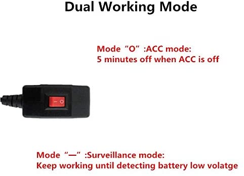 REARMASTER Universal OBD Power Cable for Dash Camera,24 hours Surveillance with mode switch button (mini-usb) - Image 3