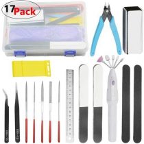 WMYCONGCONG 17 PCS Gundam Model Tools Kit Hobby Building Tools Craft Set for Basic Model Building Repairing and Fixing
