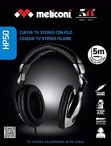 Meliconi 497305 HP 50 Headphone - Black - Image 3