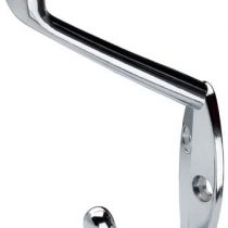 Merriway BH03924 Hat and Coat Hook with Bright Chrome Plated Finish - Pack of 10