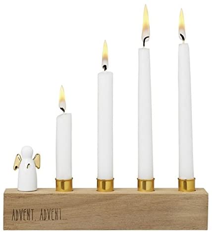 Räder Winterzeit - Adventsengel gold, Brown, Gold