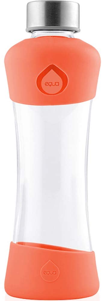 EQUA Glass Bottle, Active Tangerine, 550 ml