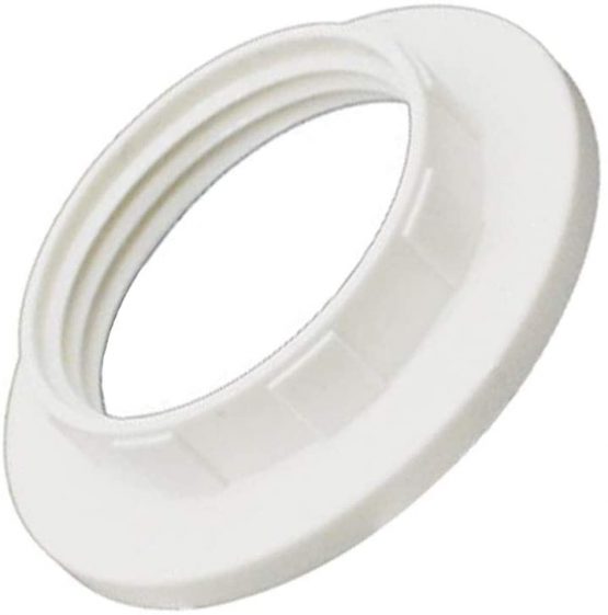 KingYH 8 Pack Lamp Shade Ring Converter E27 Plastic Lamp Shade Reducer Ring for Bedside Lamp Desk Floor Lamps Plate Light Lampshade Washer Adaptor White - Image 4