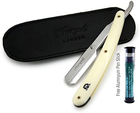Ivory Shaving/Straight Cut Throat Razor for Men Colour Razor Made for All Kind of Shave.