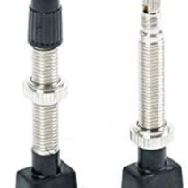 ZEFAL Unisex's Tubeless Valves Pair Bicycle, Silver/Black, 45mm