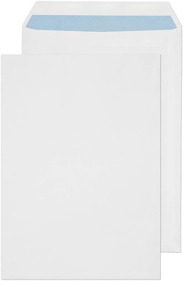 Blake Purely Everyday C4 324 x 229 mm 90 gsm Self Seal Pocket Envelopes (12891/50 PR) White - Pack of 50, C4 - 324 x 229 mm
