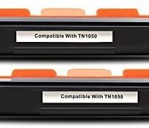 BeOne® Compatible Toner Cartridge Replacement for Brother TN1050 (Black, 2 Packs), used in Brother HL-1110 HL-1112 HL-1210W HL-1212W DCP-1510 DCP-1512 DCP-1610W DCP-1612W MFC-1810 MFC-1910 MFC-1910W