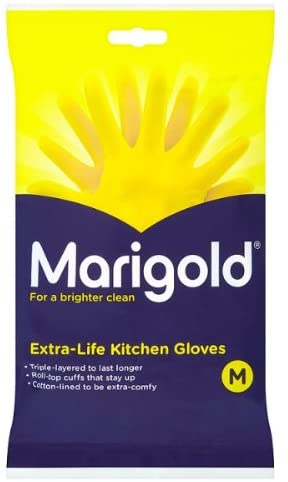 Marigolds Extra Life Kitchen Medium Glove 1 single, M (Pack of 2)