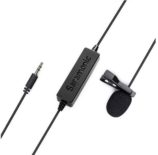Saramonic Quality microphone omnidirectional Lavalier Broadcast lavmicro with Connector Combo TRS/TRRS 3.5 mm & 6.3 mm Adapter for Smartphones, DSLR Cameras, Camcorders & Recorders - Image 2