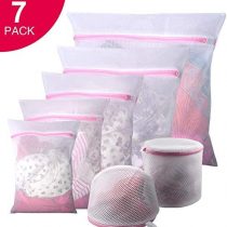 GOGOODA 7PCS Mesh Laundry Bags, Reuse Durable Washing Machine Bag for Delicates Blouse, Hosiery, Underwear, Bra, Lingerie and Baby Clothes …