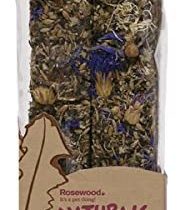 Rosewood Boredom Breaker Natural Treat Cornflower and Daisy Sticks, multi-color, 140 g