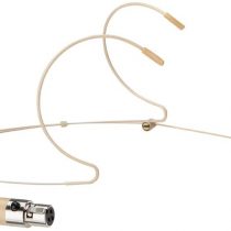 Sujeetec Microphone Headset Discreet Headworn Earset Over Ear Mic for AKG Wireless System Bodypack Transmitter, Ideal for Lectures, Live Performance, Theater, Podcasts – Beige