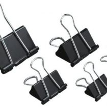 5 Star Foldback Clips 32mm Black [Pack 12]