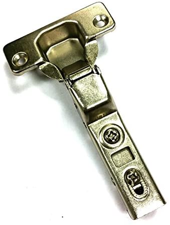 Merriway BH07377 (10 Pcs) Soft Closing Clip-On Kitchen Cabinet Wardrobe Hinges, Zinc Plated, Half Overlay 35mm 95 Degree