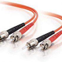 C2G 1m Fibre/Fiber Optic Cable for Fast Ethernet, Fibre Channel, ATM and Gibabit Patch Cable LSZH ST/ST Duplex Multimode Multimode 62.5/125 MM