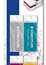 STAEDTLER 52650E1BK4 Mars Plastic Colour Sandwich Eraser Blistercard of 4