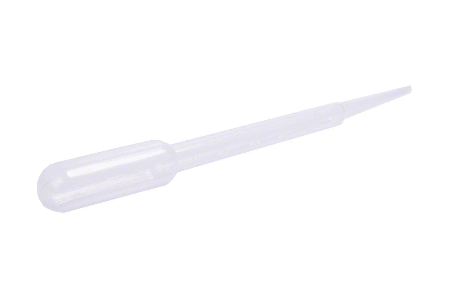 3ML Graduated Pasteur Pipette PK25, White, 9.8L x 1.2W cm