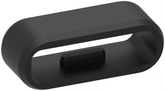 Chofit Fastener Rings Compatible with Garmin Approach X40/Vivosport Wristbands Black Silicon Keeper Ring Security Loop for Approach X40 Golf Watch(No Bands and Watch) - Image 3