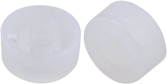 Plastic Guitar Stomp Knob Pedal Knobs Protector Cap Pack of 10 (Transparent White) - Image 3