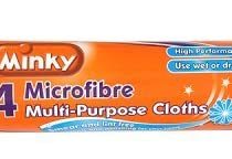Minky Microfibre Multi-Purpose Cloths, Pack of 4